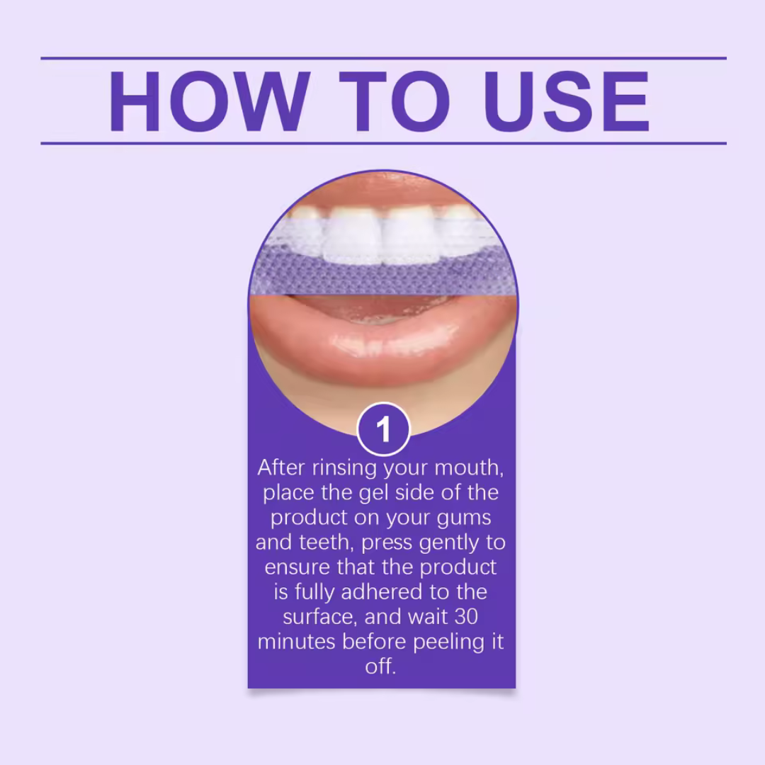 Purple Teeth Whitening Strips